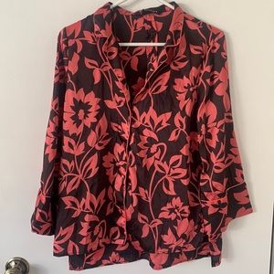Zara Floral Silky Pajama Set